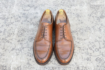 【良品】CROCKETT&JONES クロケットアンドジョーンズ MORETON モールトン Vチップ 外羽根 茶 ブラウン UK8 / 26.5cm【Ｗ3537】