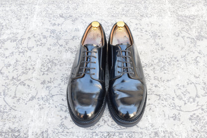 【オールソール済み】DANNER ダナー POSTMAN SHOES ポストマンシューズ プレーン 外羽根 黒 ブラック D4300 US9 / 27.0cm【W3538】