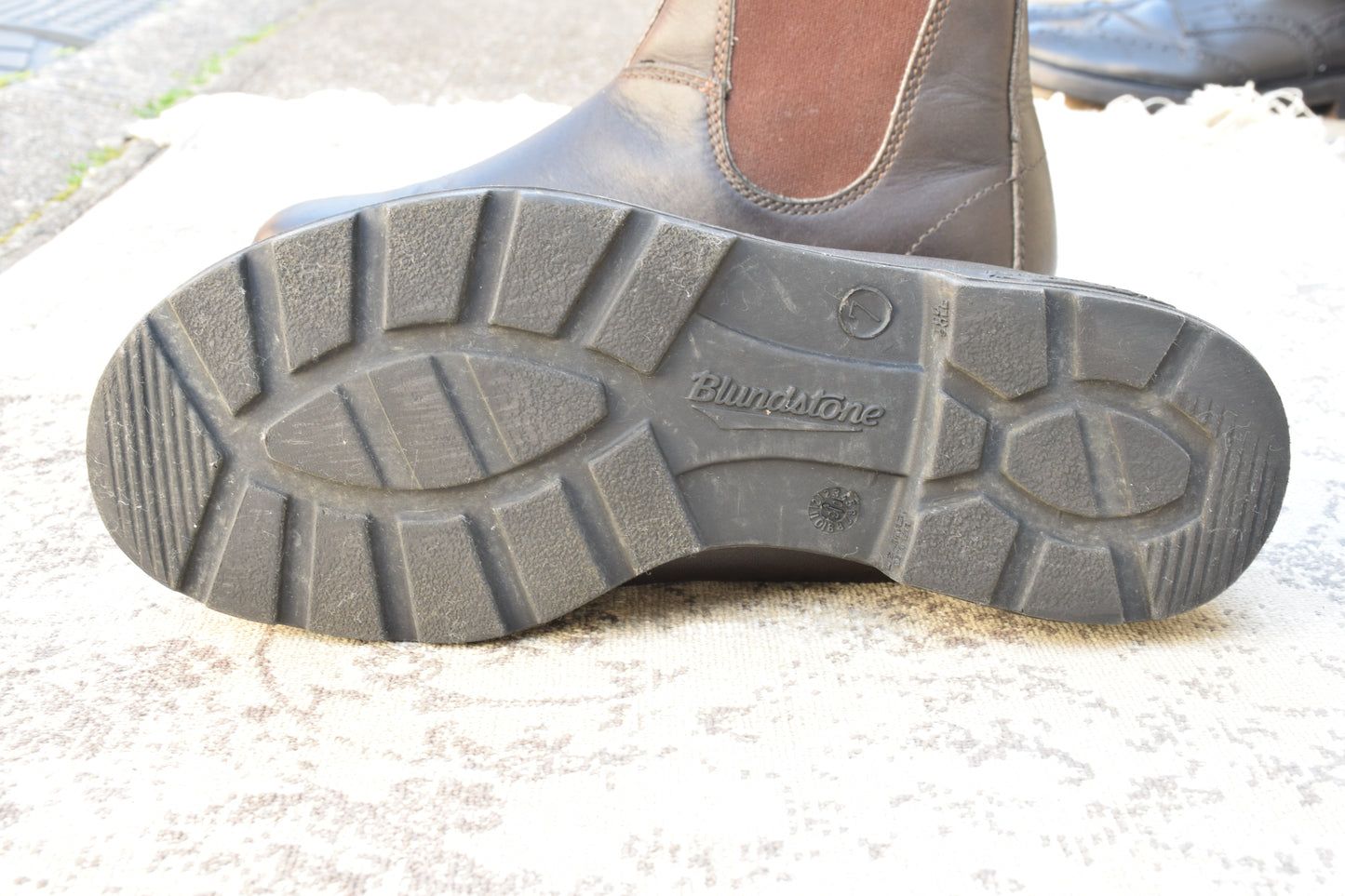 BLUNDSTONE ブランドストーン SIDE GORE BOOTS サイドゴアブーツ 濃茶 ブラウン UK7 / 26.0cm【Ｗ3539】