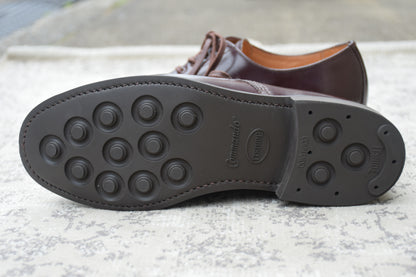 【極美品】SANDERS サンダース MILITARY DERBY SHOE ミリタリーダービーシュー 1834 ストレート 外羽根 赤茶 バーガンディー UK5 / 24.0cm【W3542】