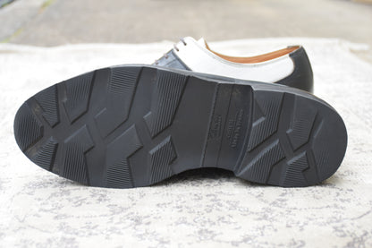 Paraboot パラブーツ AVIGNON アヴィニョン Uチップ 外羽根 コンビカラー 黒 白 ブラック ホワイト UK7 / 25.5cm【W3552】