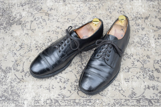 SANDERS サンダース 1467B Military Derby JOURNAL STANDARD別注 ミリタリーダービー ストレート 外羽根 黒 ブラック UK7.5 / 26.5cm【W3554】