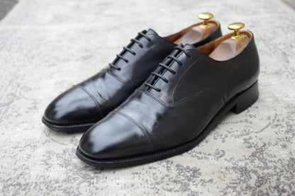 J.M. WESTON ジェイエムウエストン 300 CAP TOE OXFORD キャップトゥ オックスフォード ストレート 内羽根 黒 ブラック UK7.5 C / 24～24.5cm相当（着用感）【W3556】