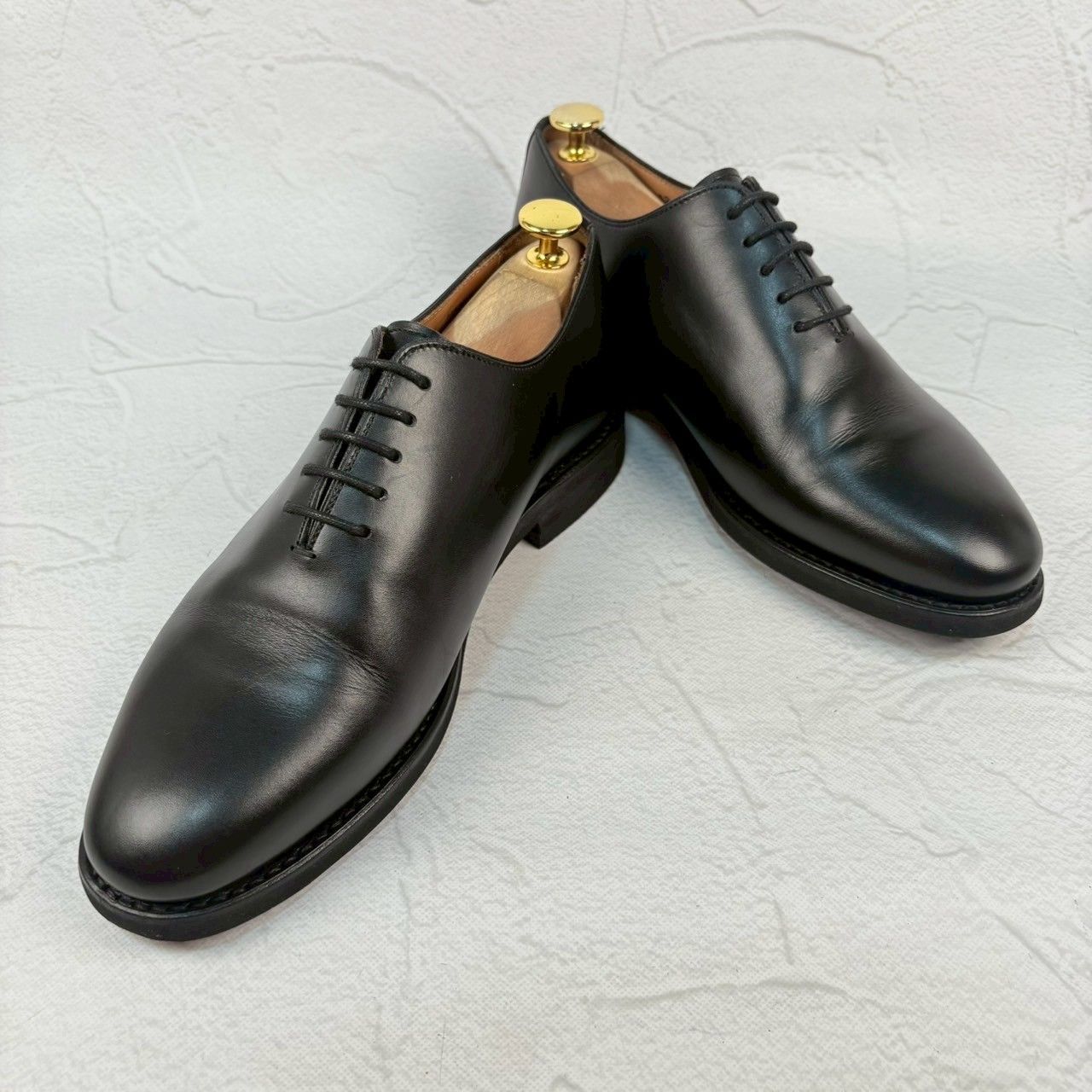 Berwick1707 バーウィック 5246BCVIBK ホールカット 黒 ブラック UK5.5 / 25cm 極美品【W3348】