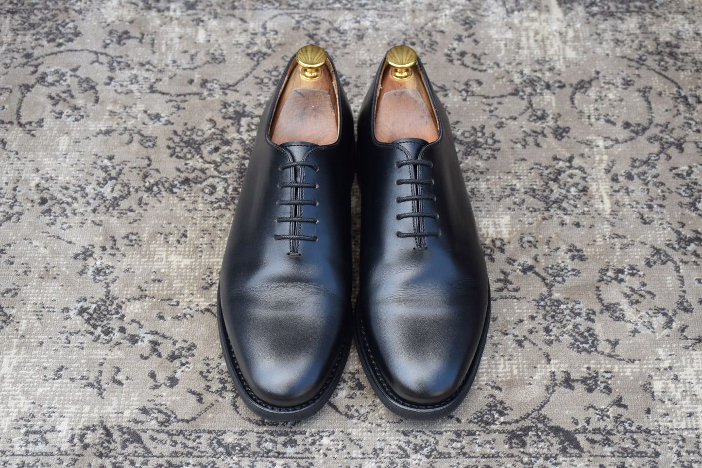 Berwick1707 バーウィック 5246BCVIBK ホールカット 黒 ブラック UK5.5 / 25cm 極美品【W3348】