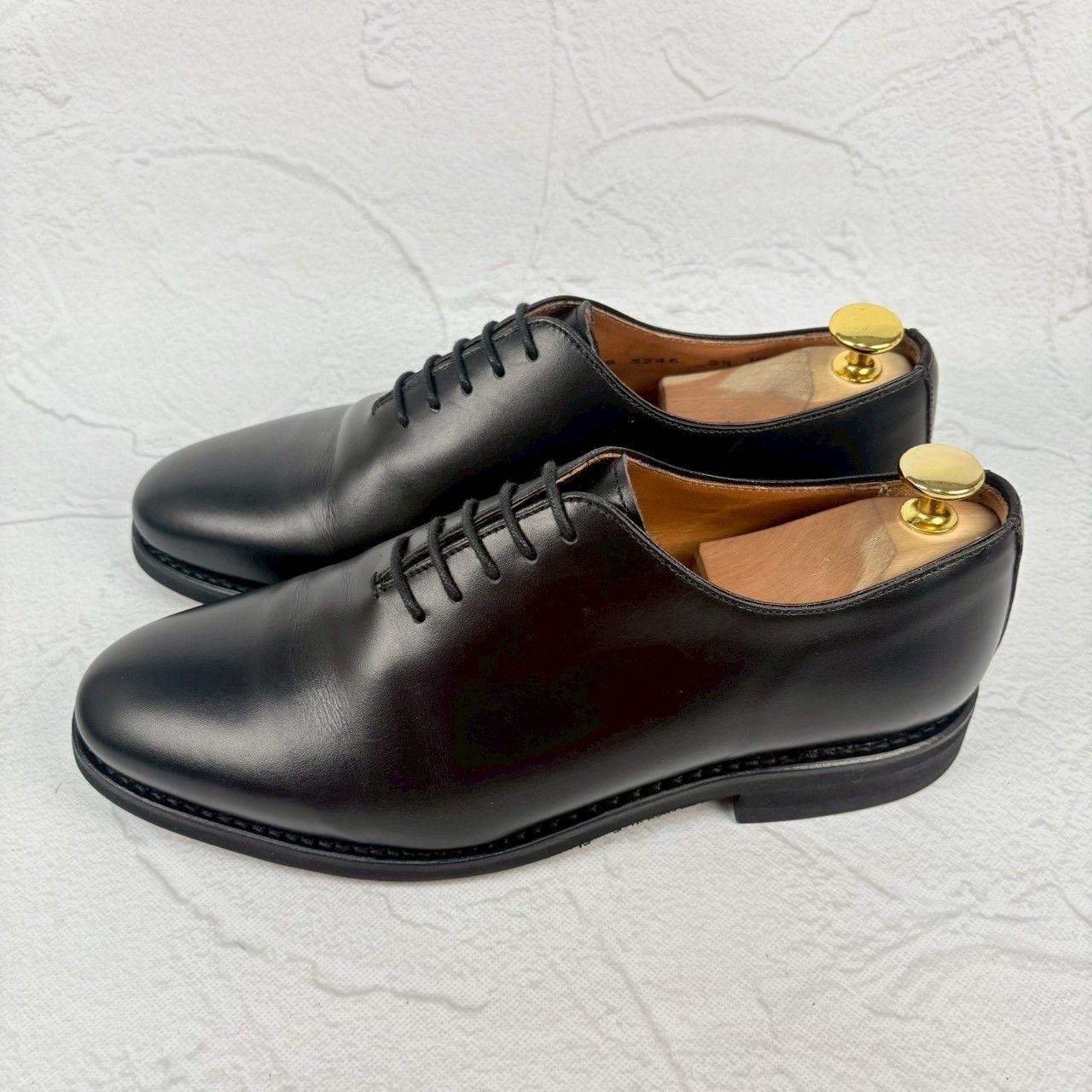 Berwick1707 バーウィック 5246BCVIBK ホールカット 黒 ブラック UK5.5 / 25cm 極美品【W3348】