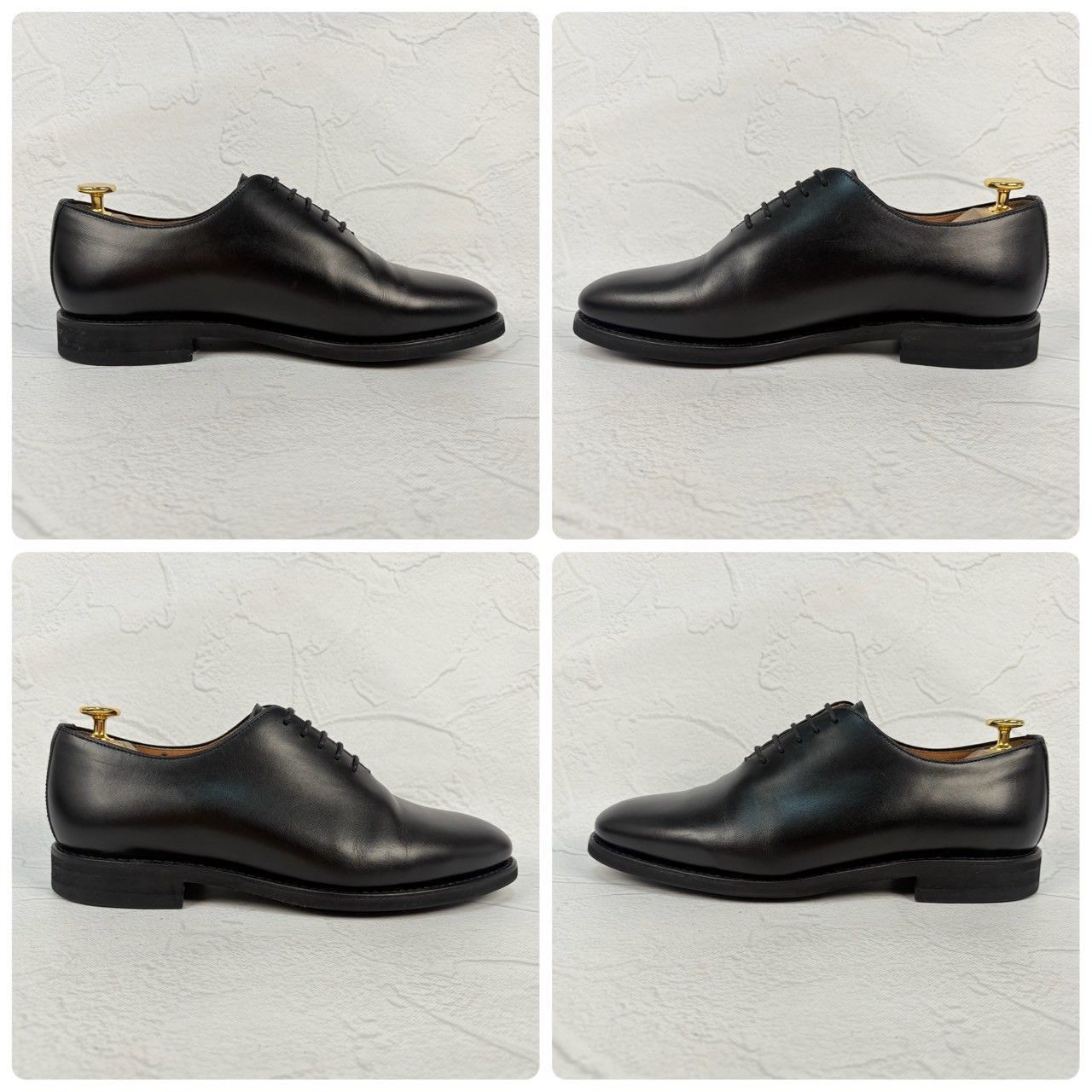 Berwick1707 バーウィック 5246BCVIBK ホールカット 黒 ブラック UK5.5 / 25cm 極美品【W3348】
