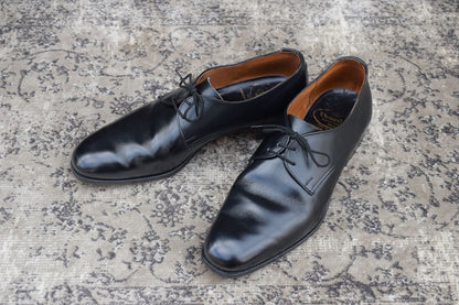 【美品】Church’s チャーチ 2都市 プレーントゥ 外羽根 3ホール 黒 ブラック UK9 / 90F / 27.5cm【W3365】旧旧チャーチ