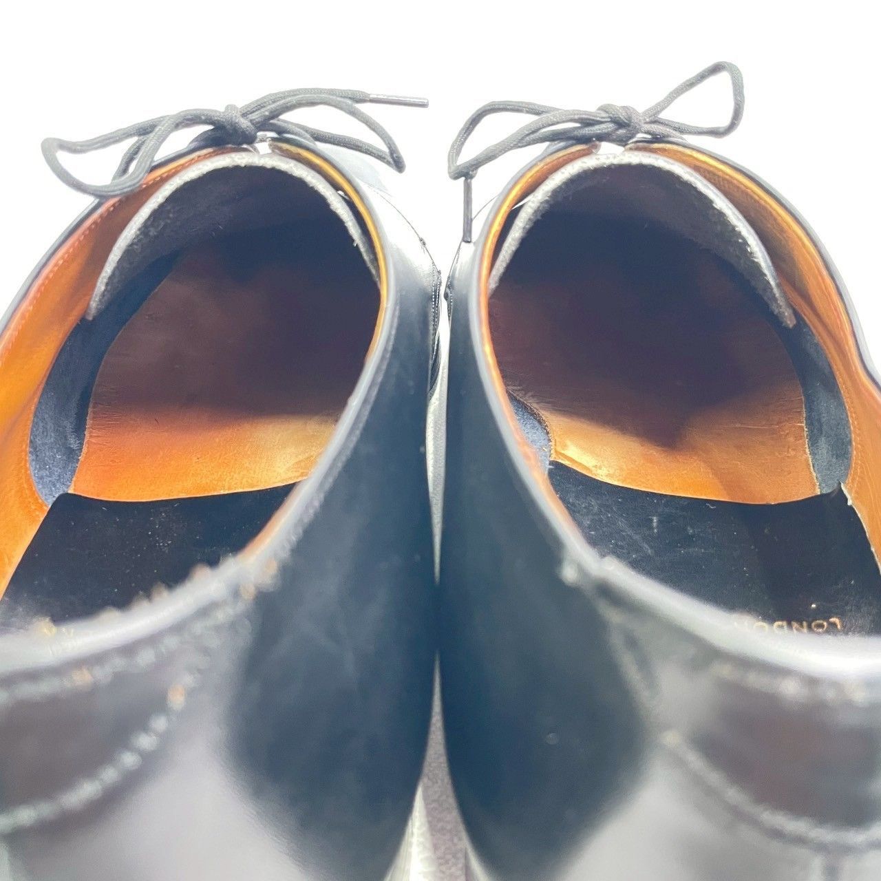 【美品】Church’s チャーチ 2都市 プレーントゥ 外羽根 3ホール 黒 ブラック UK9 / 90F / 27.5cm【W3365】旧旧チャーチ