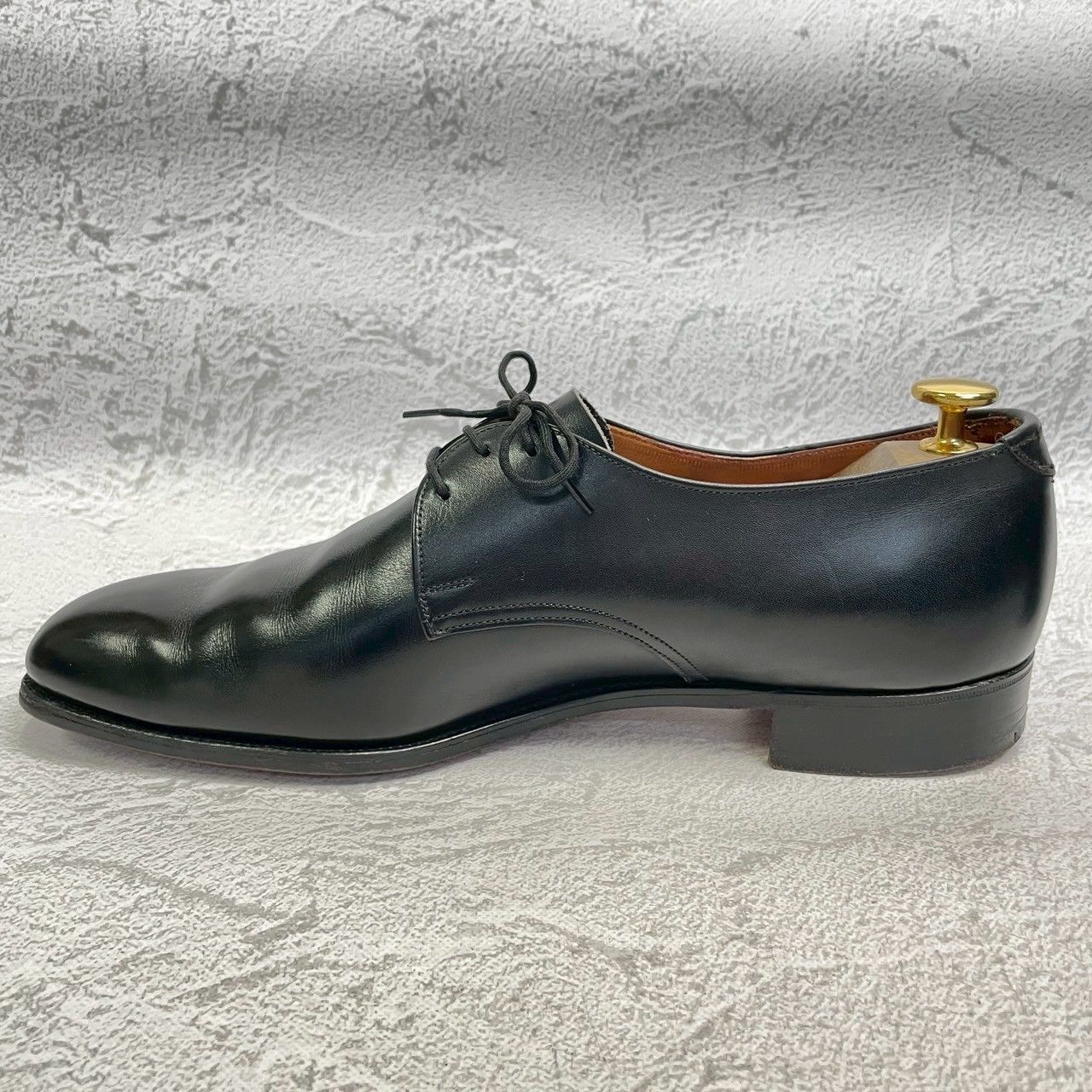 【美品】Church’s チャーチ 2都市 プレーントゥ 外羽根 3ホール 黒 ブラック UK9 / 90F / 27.5cm【W3365】旧旧チャーチ