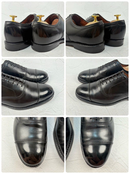 【良品】Allen Edmonds アレンエドモンズ Park Avenue パークアベニュー ストレート 内羽根 黒 US7 / 25cm相当 [W3310]