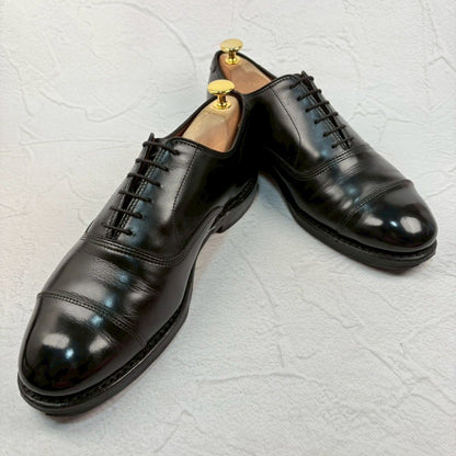 【良品】Allen Edmonds アレンエドモンズ Park Avenue パークアベニュー ストレート 内羽根 黒 US7 / 25cm相当 [W3310]