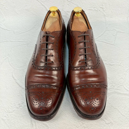 Church’s チャーチ Diplomat ディプロマット セミブローグ 内羽根 茶 ブラウン UK6.5F / 25.0cm【W3349】