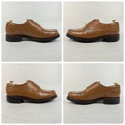 【美品】Crockett&Jones クロケットアンドジョーンズ MORETON モールトン Uチップ 外羽根 茶 ライトブラウン UK8 / 26.5cm [W3320]
