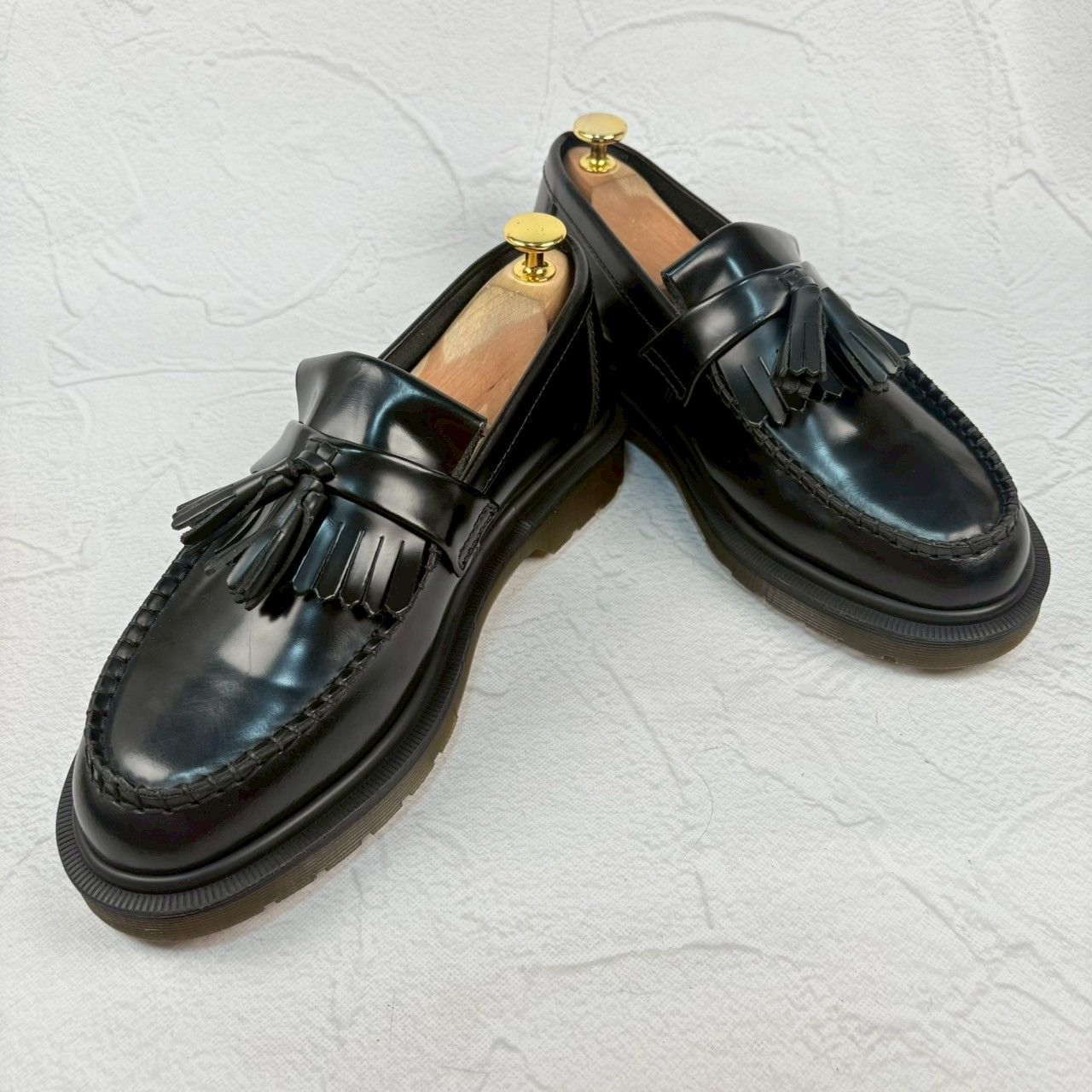 【美品】Dr.Martens ドクターマーチン ADRIAN エイドリアン タッセルローファー 黒 ブラック UK5 / 24cm【W3340】