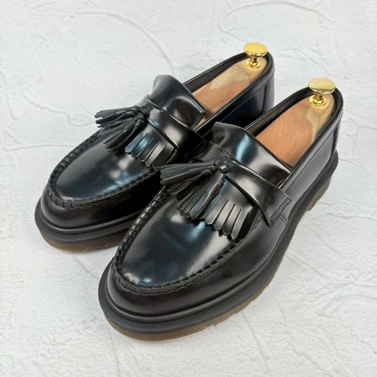 【美品】Dr.Martens ドクターマーチン ADRIAN エイドリアン タッセルローファー 黒 ブラック UK5 / 24cm【W3340】