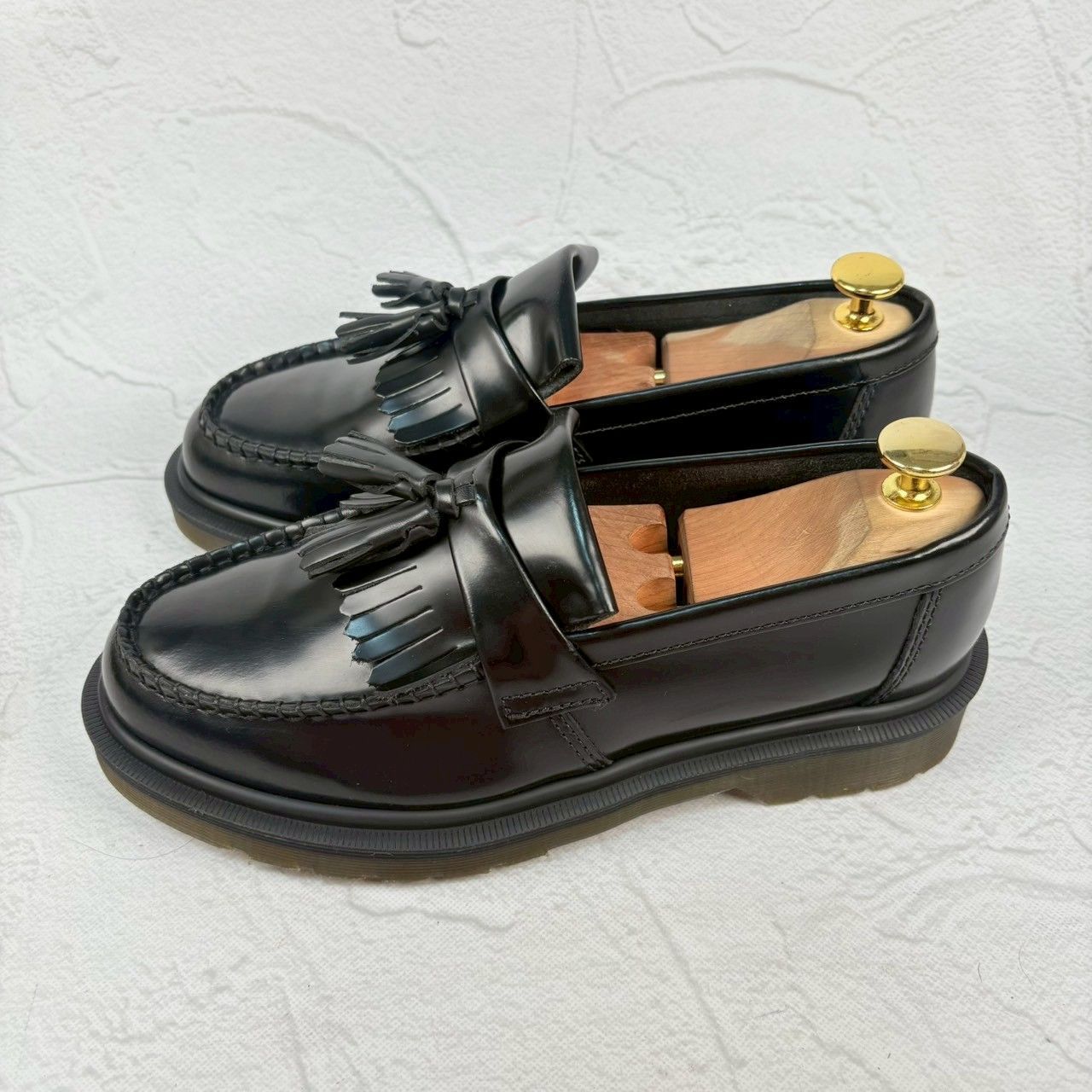 【美品】Dr.Martens ドクターマーチン ADRIAN エイドリアン タッセルローファー 黒 ブラック UK5 / 24cm【W3340】