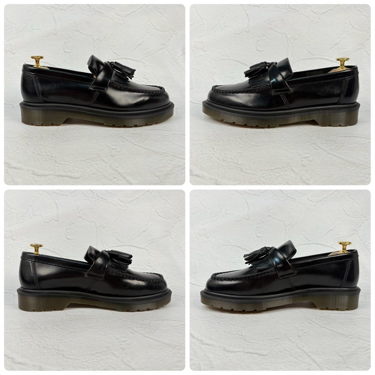 【美品】Dr.Martens ドクターマーチン ADRIAN エイドリアン タッセルローファー 黒 ブラック UK5 / 24cm【W3340】