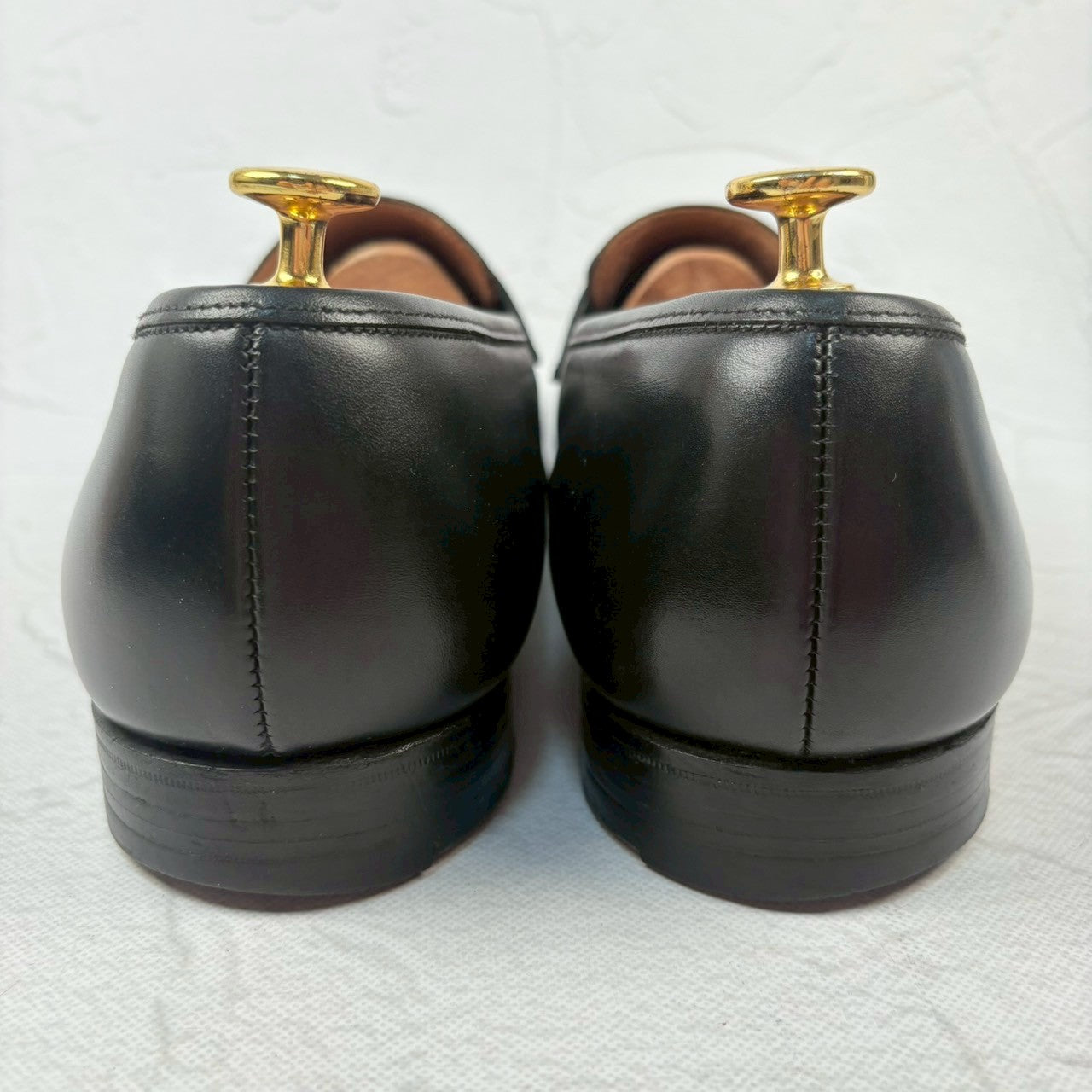 【良品】Crockett&Jones クロケットアンドジョーンズ LINCOLN リンカーン コインローファー 8417 黒 ブラック 9.5 F ［W3230］