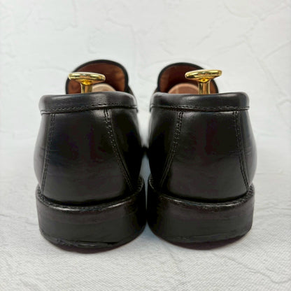 【良品】WHEEL ROBE ウィールローブ コインローファー #15079 HEAVY STITCHING LOAFER 黒 ブラック 6.5 ［W3229］