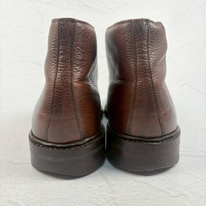 【良品】Crockett&Jones クロケットアンドジョーンズ CHEPSTOW チェプストウ ジョージブーツ チャッカ シボ革 茶 7.5 ［W3235］
