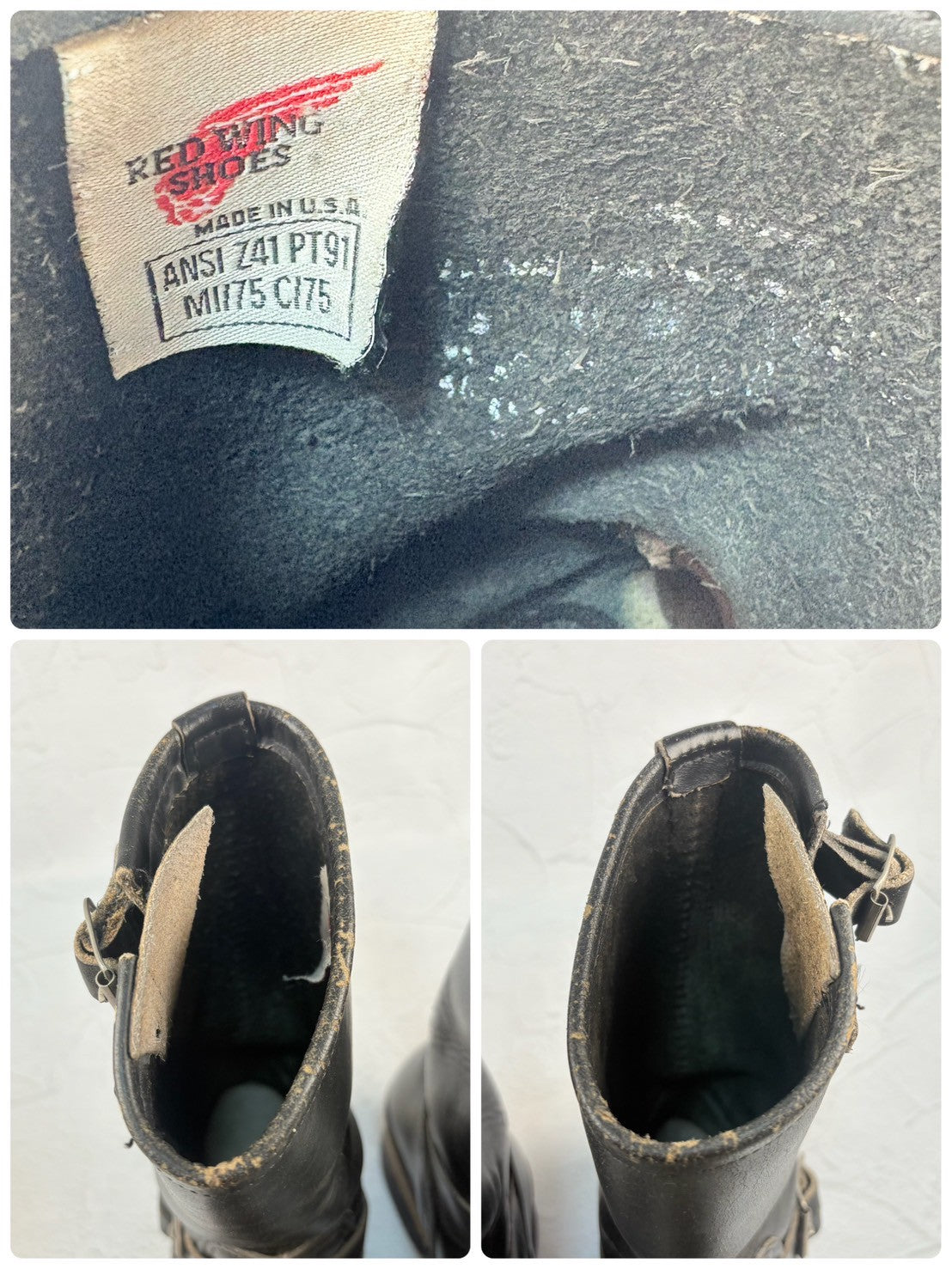 【茶芯】RED WING レッドウイング PT91 エンジニアブーツ 黒 6D ［W3240］