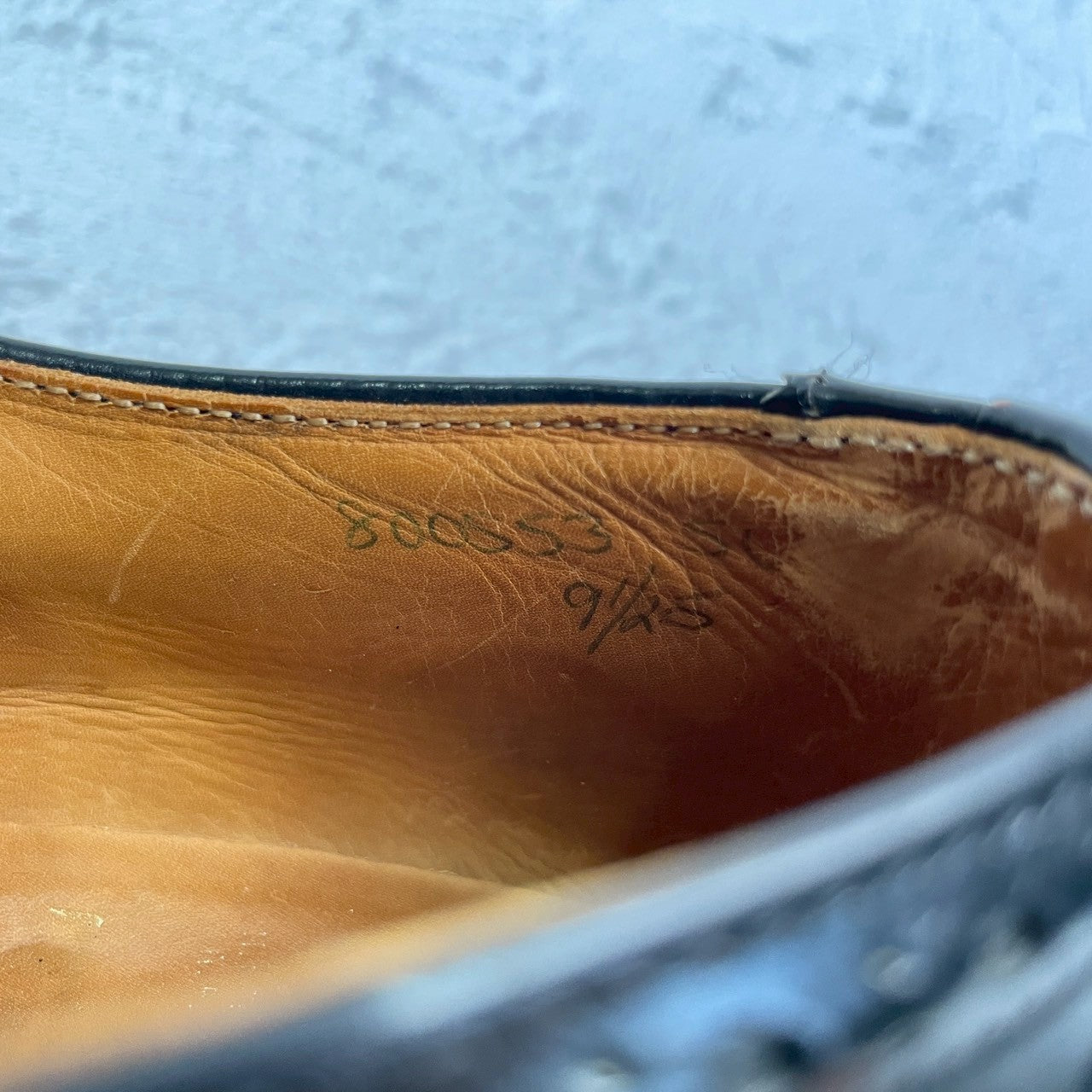 【良品】Tricker’s トリッカーズ Burton バートン ウイング 外羽根 パテントレザー 黒 BLACK ブラック UK9.5 / 28cm【W3360】WINGTIP