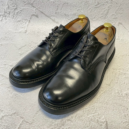 【リフト交換済み】Tricker’s トリッカーズ M7060 Kendal ケンダル プレーン 外羽根 4アイレット 黒 ブラック UK8 / 26.5cm【W3377】