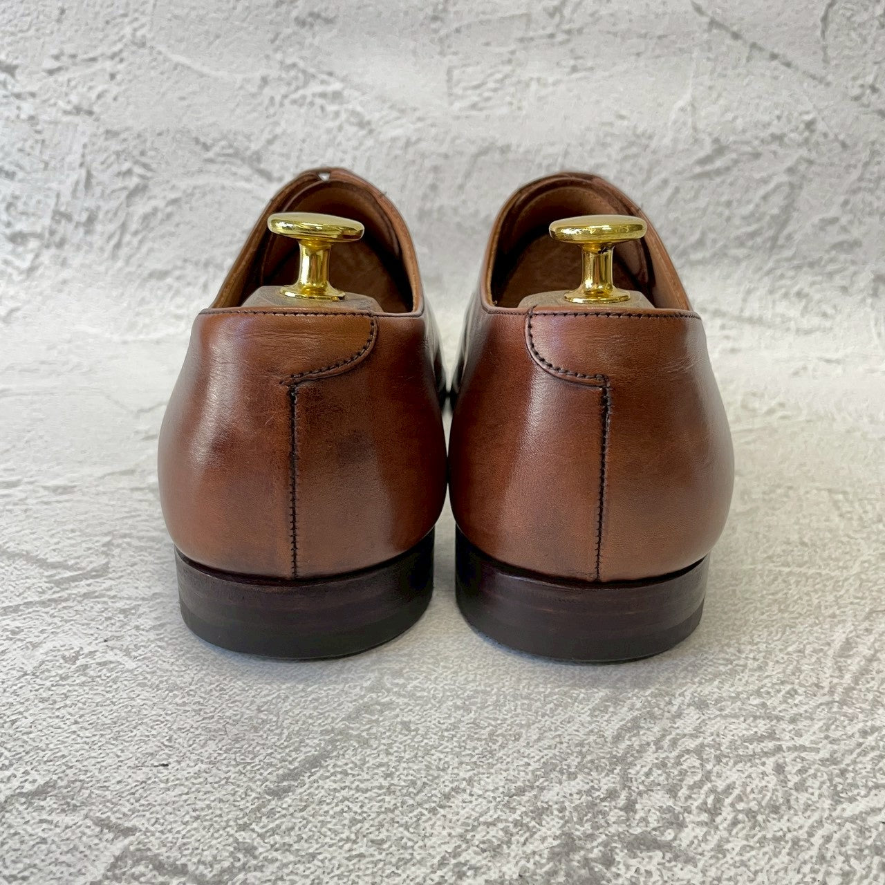 Crockett&Jones クロケットアンドジョーンズ Paul Smith ポール・スミス別注 Hallam ハラム ストレート 内羽根 茶 ブラウン UK8 / 26.5cm相当【W3378】