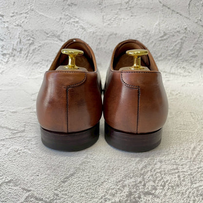 Crockett&Jones クロケットアンドジョーンズ Paul Smith ポール・スミス別注 Hallam ハラム ストレート 内羽根 茶 ブラウン UK8 / 26.5cm相当【W3378】