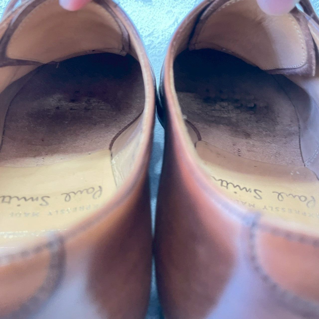 Crockett&Jones クロケットアンドジョーンズ Paul Smith ポール・スミス別注 Hallam ハラム ストレート 内羽根 茶 ブラウン UK8 / 26.5cm相当【W3378】