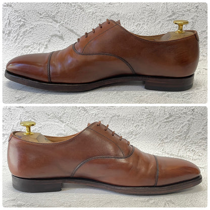 Crockett&Jones クロケットアンドジョーンズ Paul Smith ポール・スミス別注 Hallam ハラム ストレート 内羽根 茶 ブラウン UK8 / 26.5cm相当【W3378】