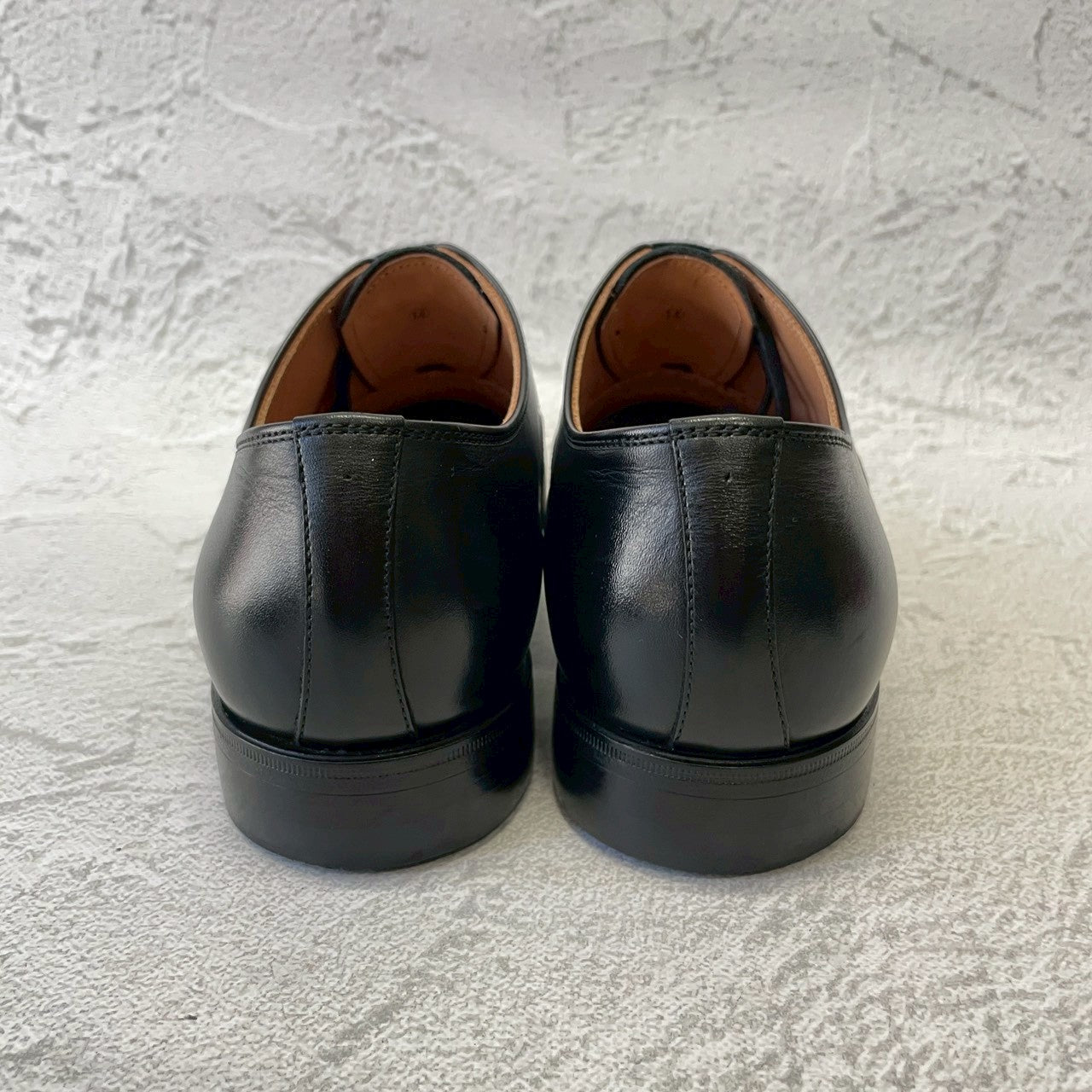 【美品】SCOTCH GRAIN スコッチグレイン 03604 ストレート 内羽根 スクエアトゥ 黒 ブラック 24.0cm【W3379】