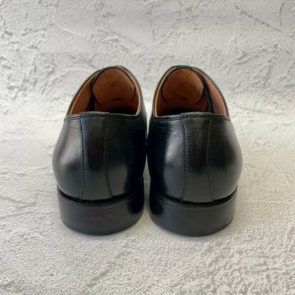 【美品】SCOTCH GRAIN スコッチグレイン 03604 ストレート 内羽根 スクエアトゥ 黒 ブラック 24.0cm【W3379】