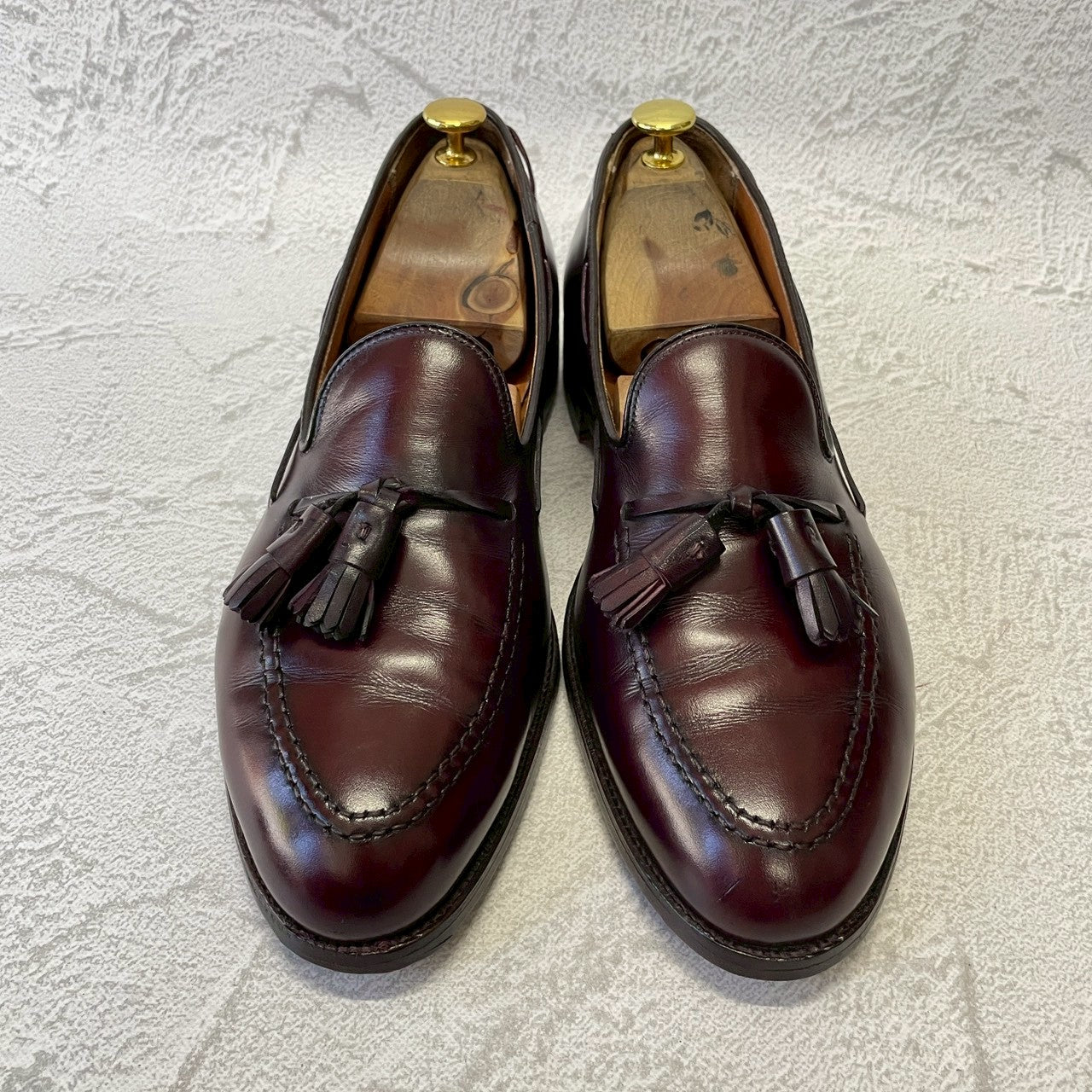 【リフト交換済み】ALDEN オールデン 663 タッセルローファー 赤茶 バーガンディ US10.5 / 28.5cm B/D【W3380】