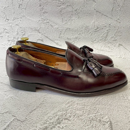 【リフト交換済み】ALDEN オールデン 663 タッセルローファー 赤茶 バーガンディ US10.5 / 28.5cm B/D【W3380】