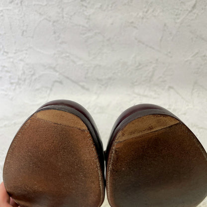 【リフト交換済み】ALDEN オールデン 663 タッセルローファー 赤茶 バーガンディ US10.5 / 28.5cm B/D【W3380】