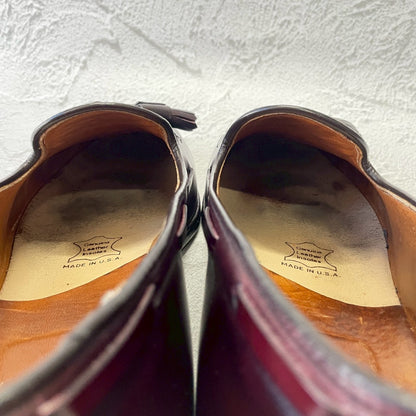 【リフト交換済み】ALDEN オールデン 663 タッセルローファー 赤茶 バーガンディ US10.5 / 28.5cm B/D【W3380】