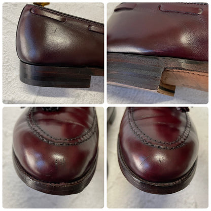 【リフト交換済み】ALDEN オールデン 663 タッセルローファー 赤茶 バーガンディ US10.5 / 28.5cm B/D【W3380】