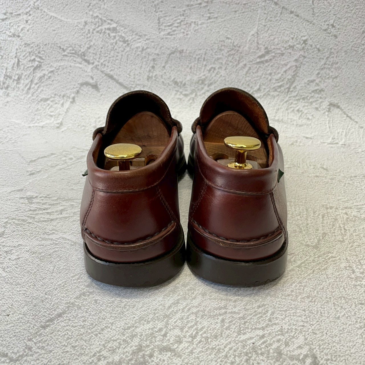 【美品】Paraboot パラブーツ Coraux コロー コインローファー ビーフロール マリンソール 茶 ブラウン UK6 / 24.5cm【W3381】