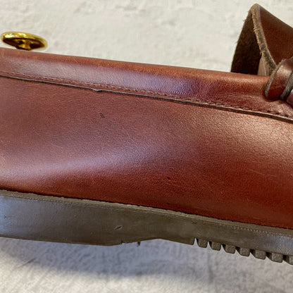 【美品】Paraboot パラブーツ Coraux コロー コインローファー ビーフロール マリンソール 茶 ブラウン UK6 / 24.5cm【W3381】