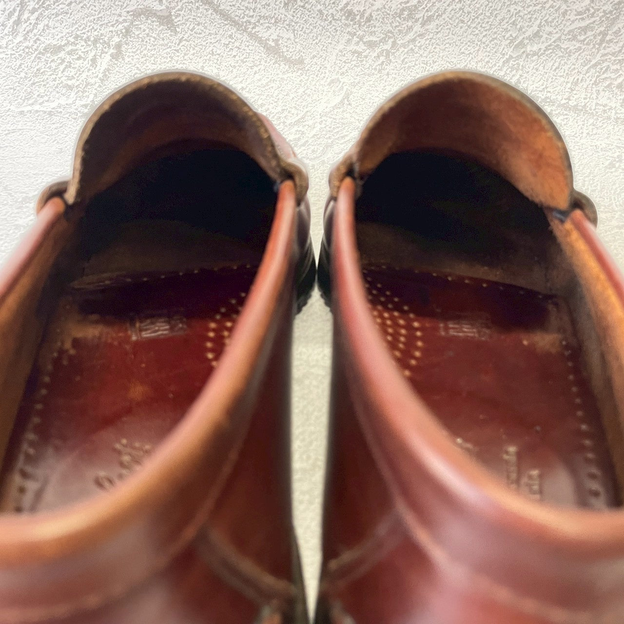 【美品】Paraboot パラブーツ Coraux コロー コインローファー ビーフロール マリンソール 茶 ブラウン UK6 / 24.5cm【W3381】