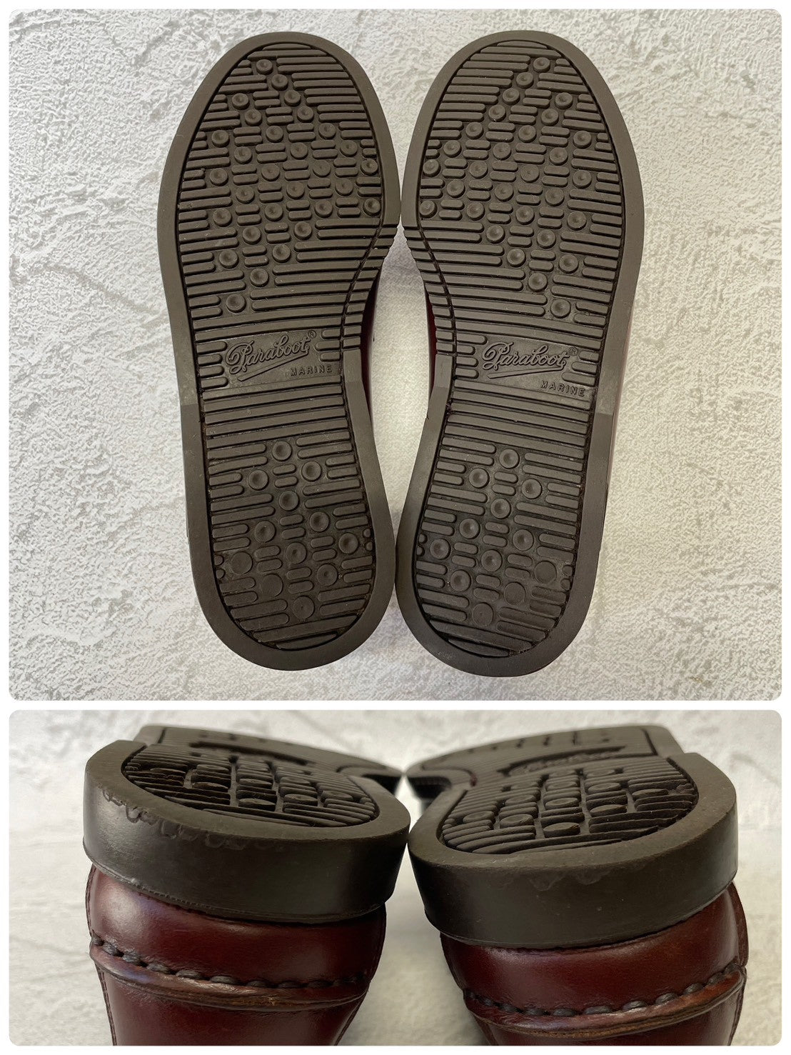 【美品】Paraboot パラブーツ Coraux コロー コインローファー ビーフロール マリンソール 茶 ブラウン UK6 / 24.5cm【W3381】