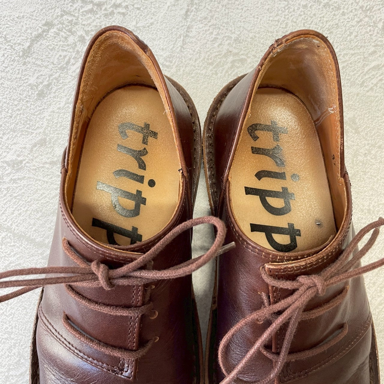 【美品】Trippen トリッペン Haferl ハーフェル コンフォートシューズ 茶 ブラウン 37 / 23.5〜24.0cm【W3384】