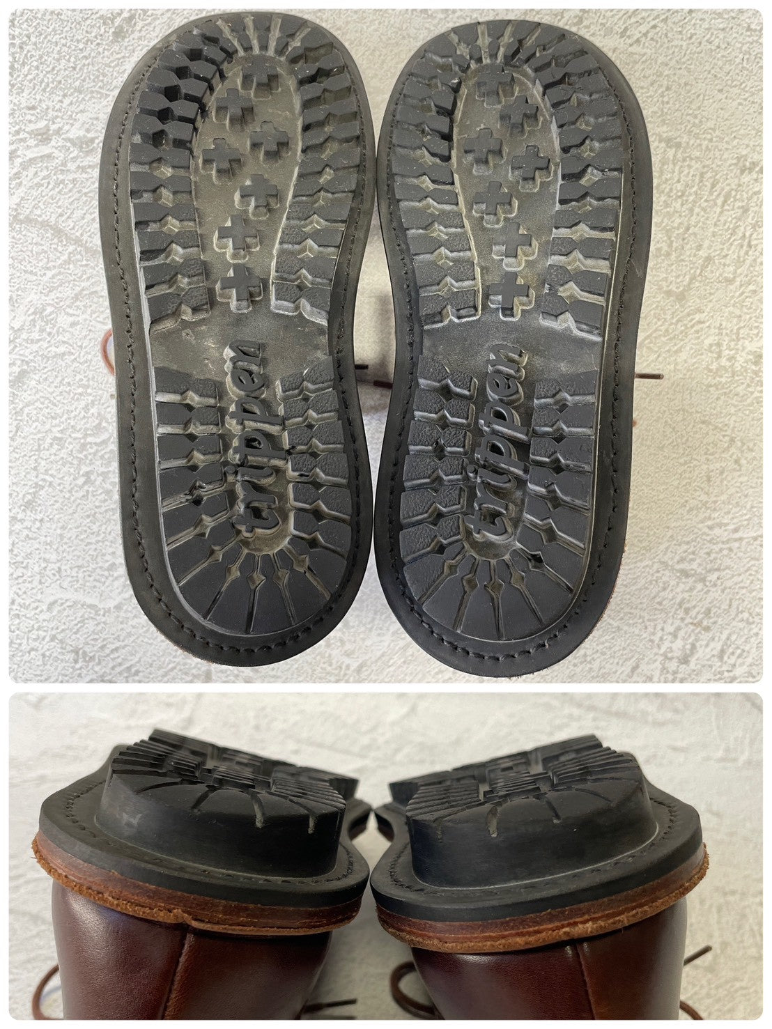 【美品】Trippen トリッペン Haferl ハーフェル コンフォートシューズ 茶 ブラウン 37 / 23.5〜24.0cm【W3384】