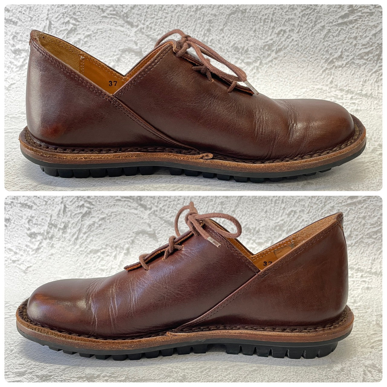 【美品】Trippen トリッペン Haferl ハーフェル コンフォートシューズ 茶 ブラウン 37 / 23.5〜24.0cm【W3384】