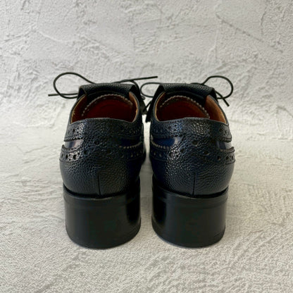 【極美品】Church’s チャーチ Constance R コンスタンス ウイング 内羽根 キルト 紺 ネイビー EU36 / 23〜23.5cm【W3385】