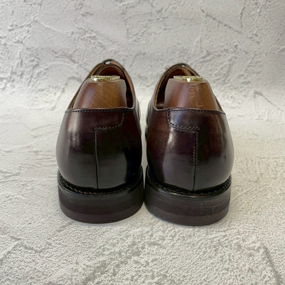 【極美品】Berwick バーウィック 5224 SIVI ストレート 内羽根 アンティーク調 茶 ダークブラウンUK6 / 25.5cm【W3386】