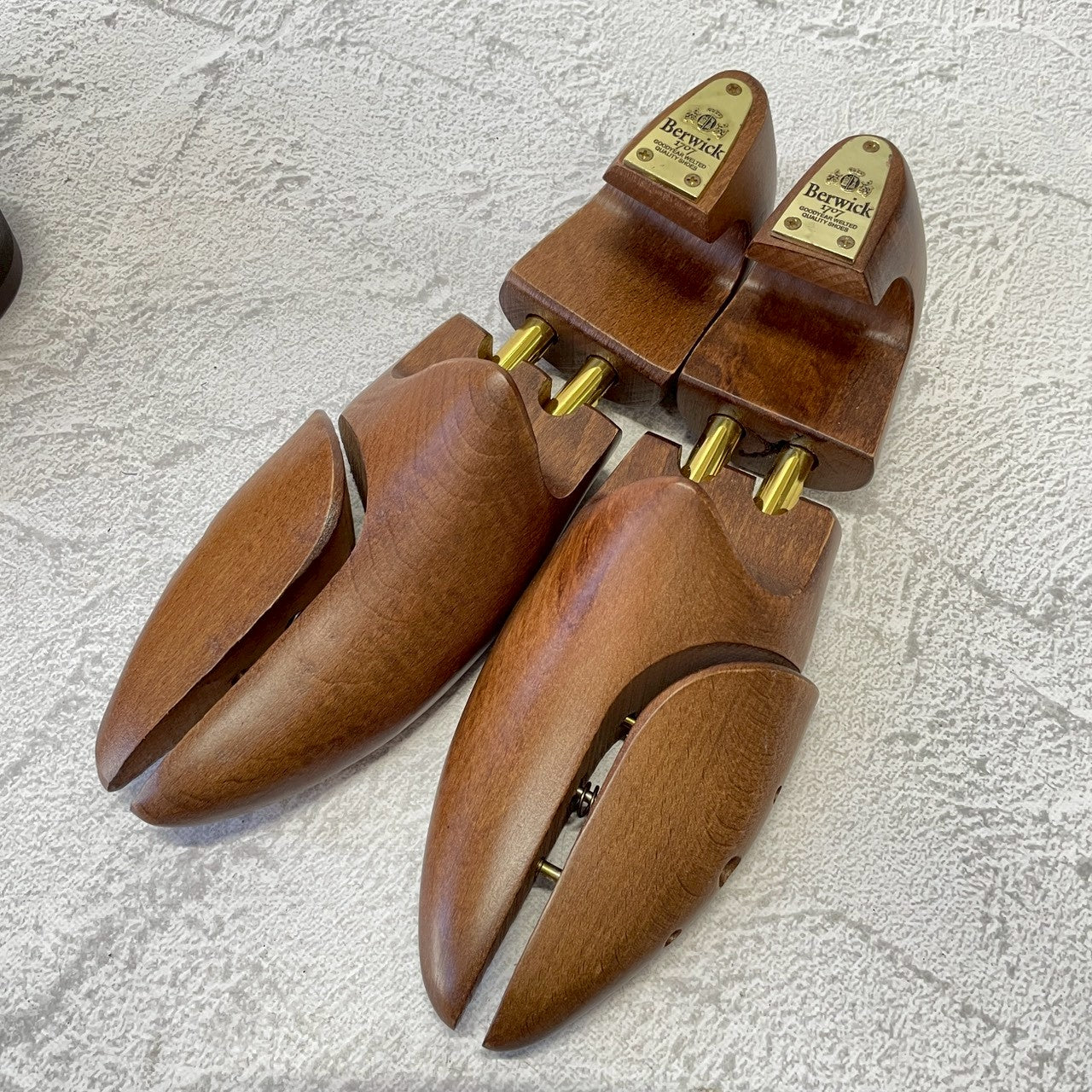 【極美品】Berwick バーウィック 5224 SIVI ストレート 内羽根 アンティーク調 茶 ダークブラウンUK6 / 25.5cm【W3386】