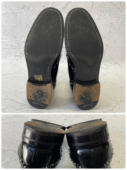 【良品】Church’s チャーチ KETSBY MET ケッツビーメット サイドゴア スタッズ チェルシーブーツ 黒 ブラック EU37 / 23.5〜24cm【W3388】